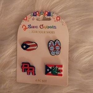 Puerto Rico Shoe Croc Charm Set